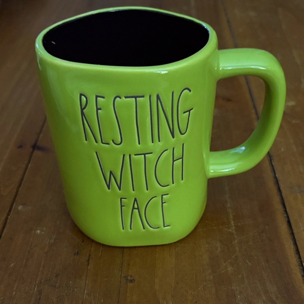 Rae Dunn Resting Witch Face Mug